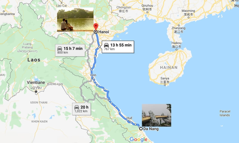 How to travel from Da Nang to Hanoi